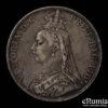 Great Britain, Victoria, Crown 1890, toned, XF