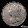 Great Britain, Victoria, Crown 1897, LXI, XF+ Great Britain, Victoria, Crown 1897, LXI, XF+