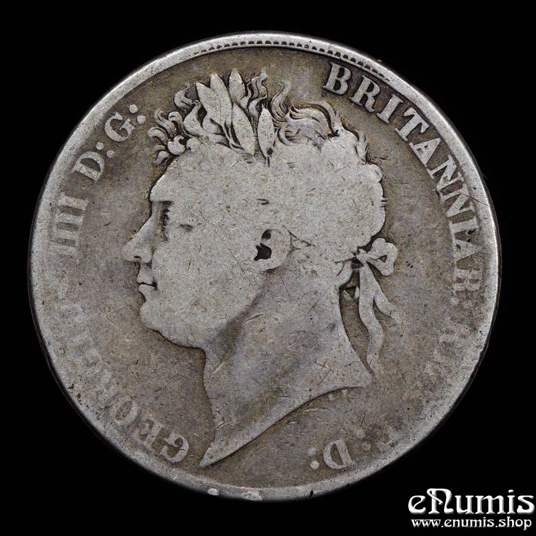 Great Britain, George IV, Crown 1821, Secundo, Fine