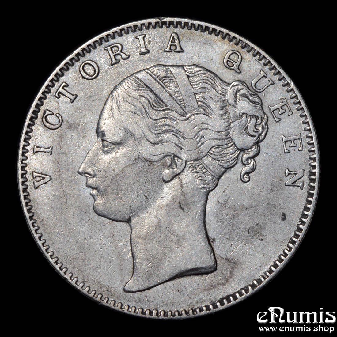 INDIA, Victoria, Rupee 1840, Bombay, B/IV, aXF