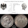 Germany, Prussia, Wilhelm II, 2 Mark 1907, aUNC/UNC