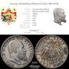 Germany, Wurttemberg, Wilhelm II, 2 Mark 1906, VF-XF Germany, Wurttemberg, Wilhelm II, 2 Mark 1906, VF-XF