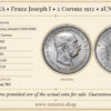AUSTRIA, Franz Joseph I, 2 Corona 1912, aUNC/UNC