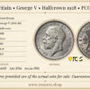 Great Britain, George V, Halfcrown 1928, PCGS MS 65