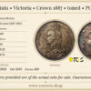 Great Britain, Victoria, Crown 1887, toned, PCGS MS 62 Great Britain, Victoria, Crown 1887, toned, PCGS MS 62