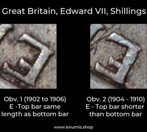 Great Britain, Edward VII, Shilling 1904, Rare!, XF+