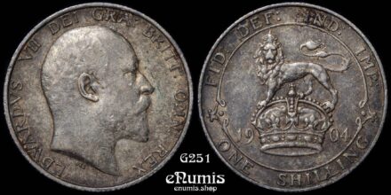 Great Britain, Edward VII, Shilling 1904, Rare!, XF+