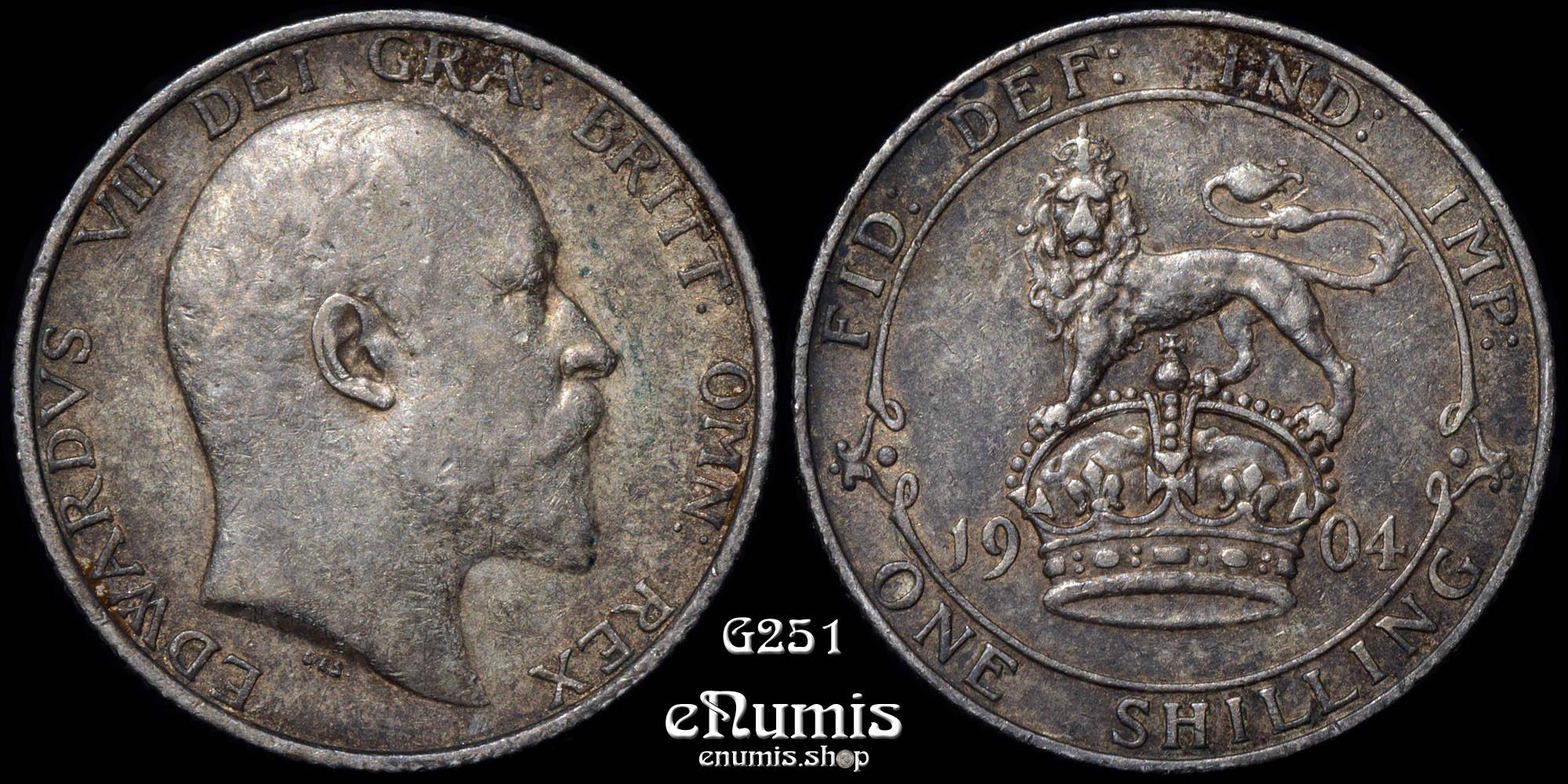 Great Britain, Edward VII, Shilling 1904, Rare!, XF+