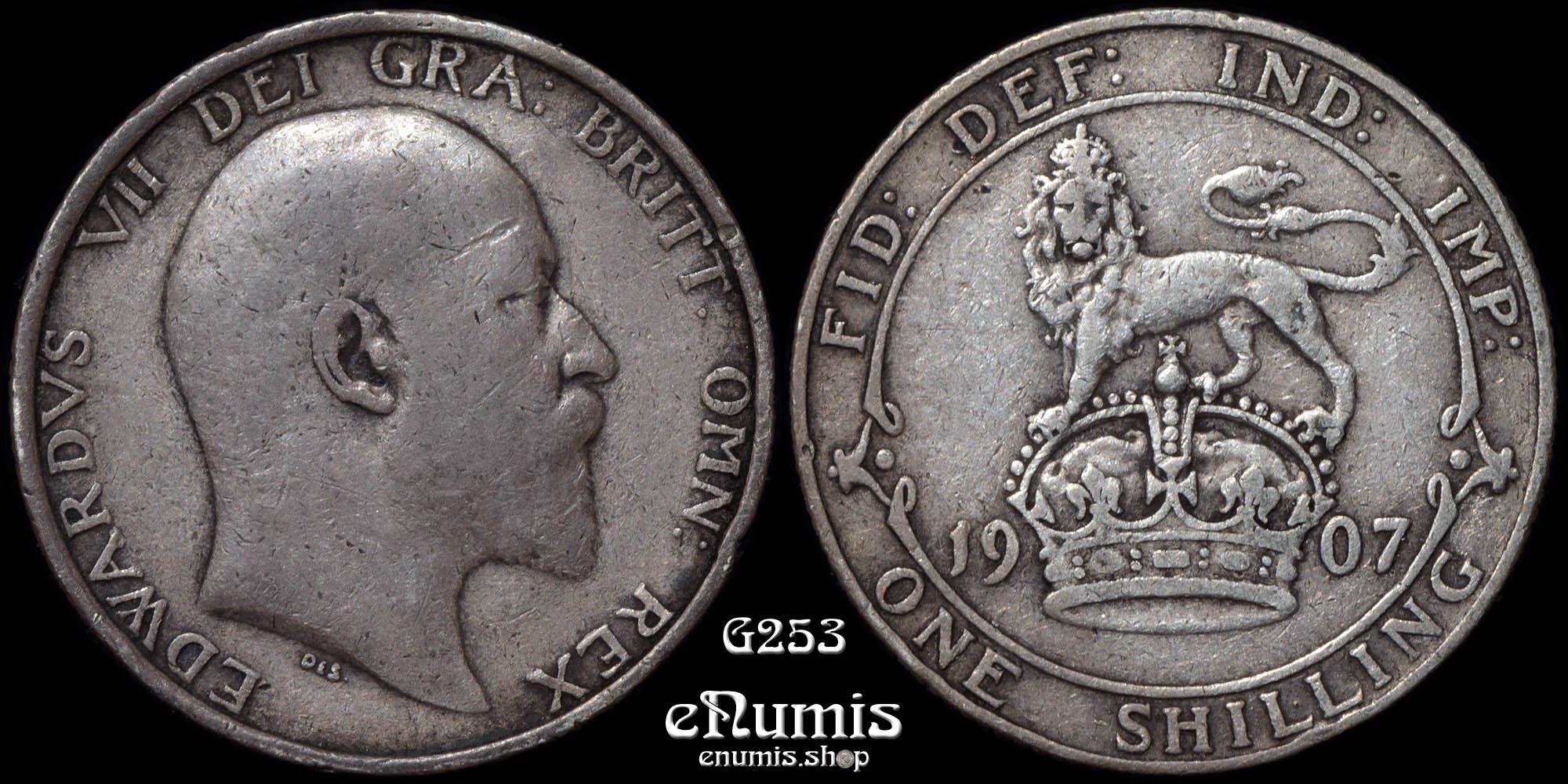 Great Britain, Edward VII, Shilling 1907, VF