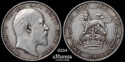 Great Britain, Edward VII, Shilling 1902, VF-XF
