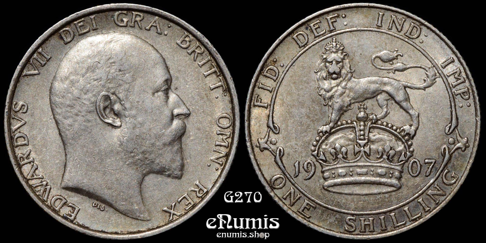 Great Britain, Edward VII, Shilling 1907, aUNC
