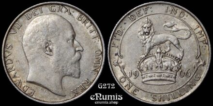 Great Britain, Edward VII, Shilling 1906, Obv.1 - Scarce, XF-UNC