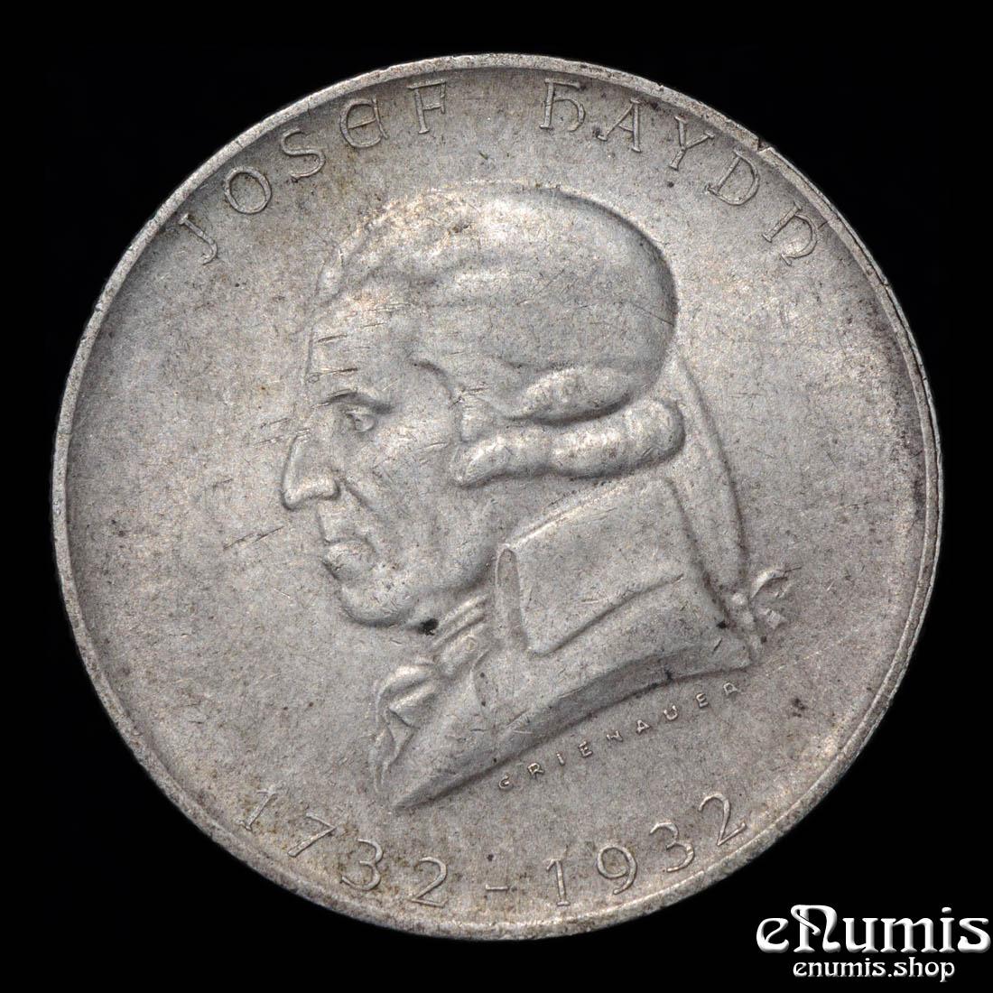 AUSTRIA, 2 Schilling 1932, Joseph Haydn, UNC