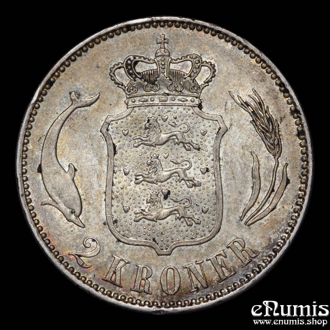 DENMARK, Christian X, 2 Kroner 1916 VBP AH, toned, aUNC DENMARK, Christian X, 2 Kroner 1916 VBP AH, toned, aUNC