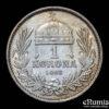 HUNGARY, Franz Joseph I, 1 Korona 1893, VF-XF