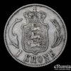 DENMARK, Christian IX, 1 Krone 1892, VF