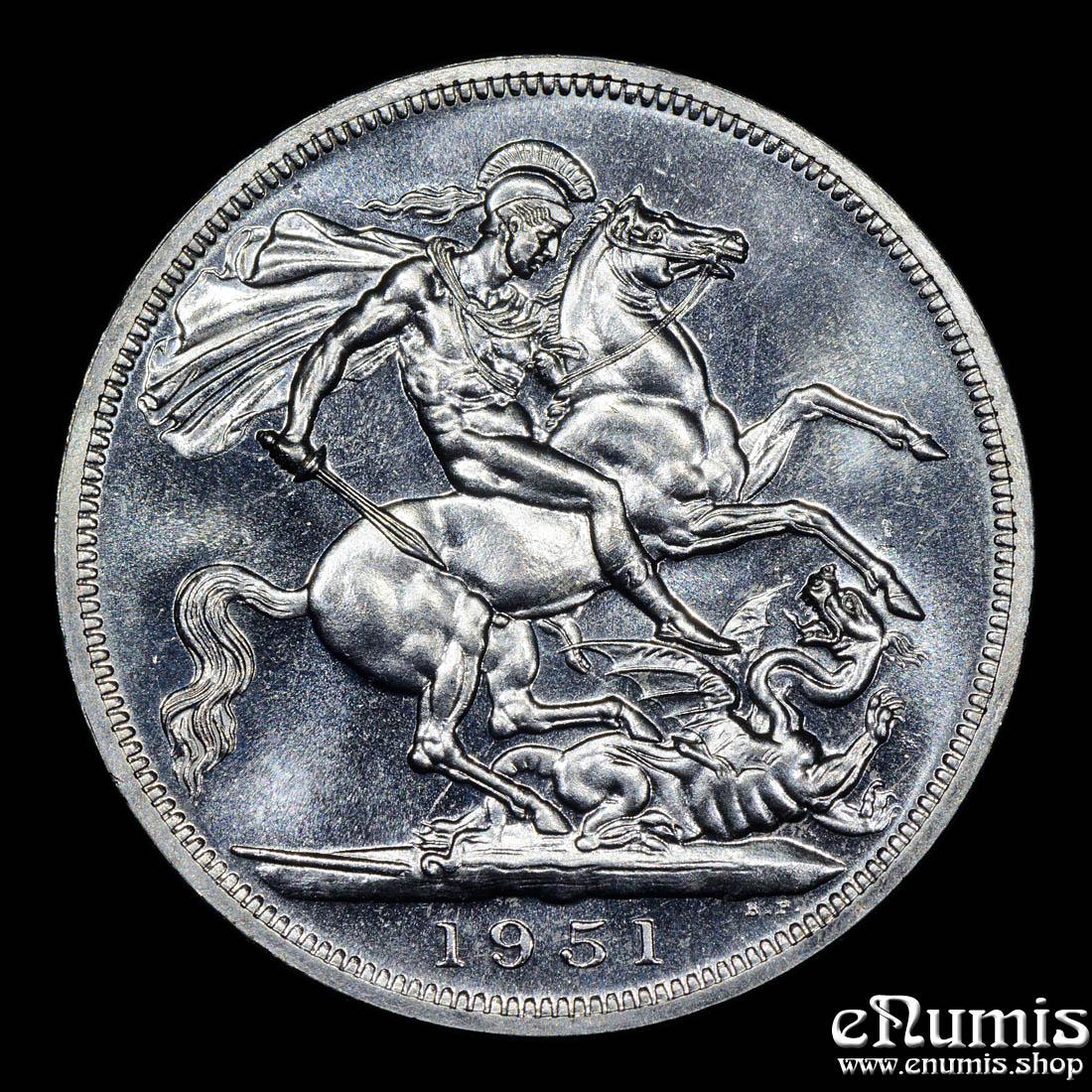 Great Britain, George VI, Crown 1951, prooflike, UNC