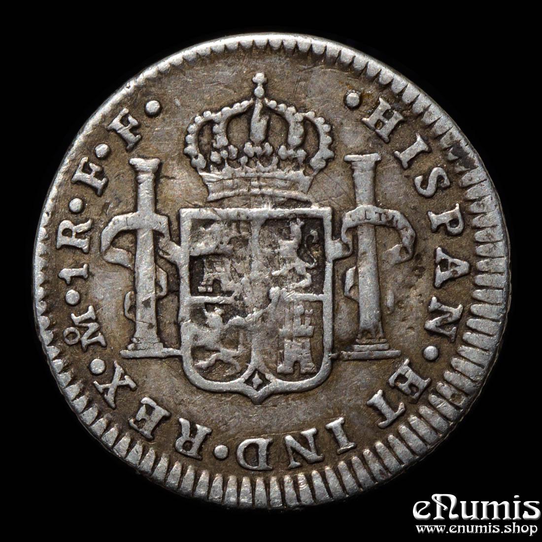 MEXICO, Carlos III, 1 Real 1781 FF, VF/VF+ MEXICO, Carlos III, 1 Real 1781 FF, VF/VF+