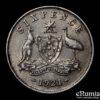 AUSTRALIA, George V, 6 Pence 1921, XF-UNC