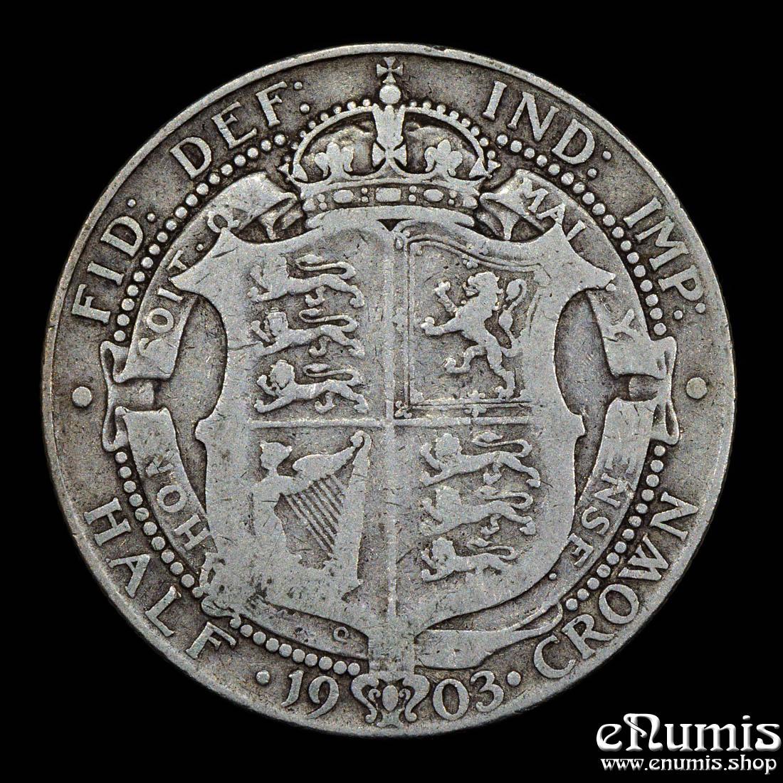 Great Britain, Edward VII, Halfcrown 1903, Rare!, Fine