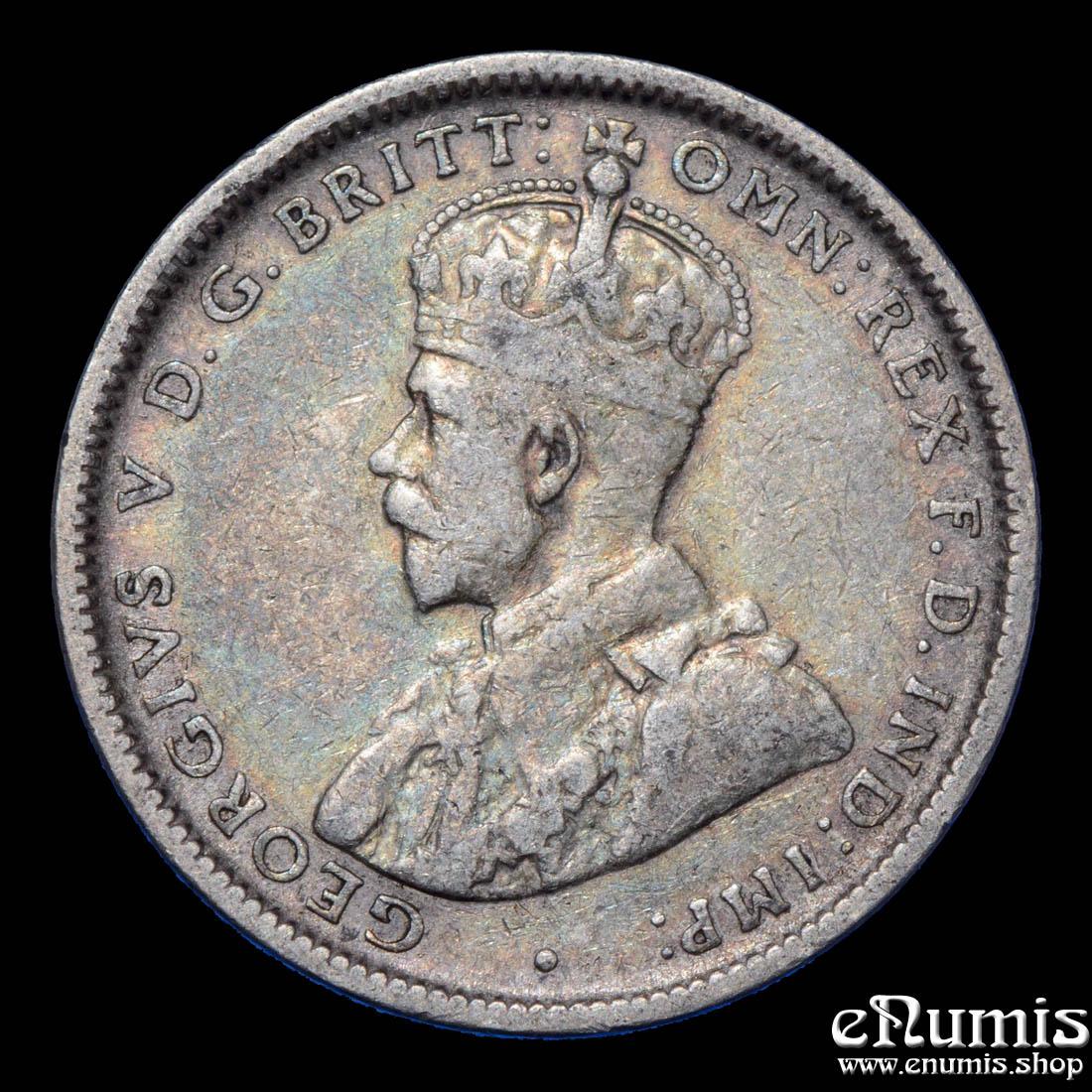 AUSTRALIA, George V, Shilling 1918 M, Toned, VF