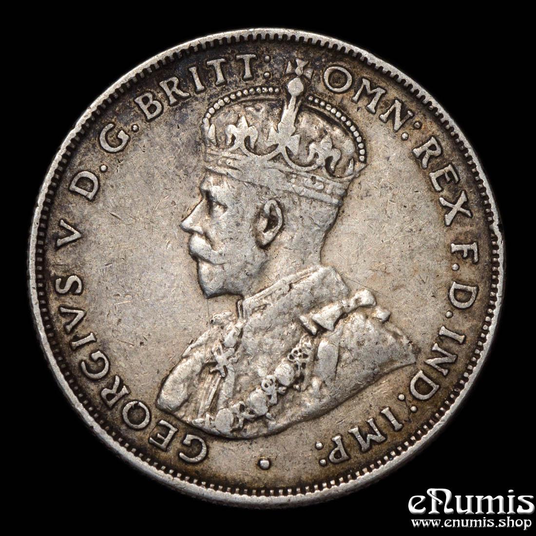 AUSTRALIA, George V, Florin 1926, toned, VF