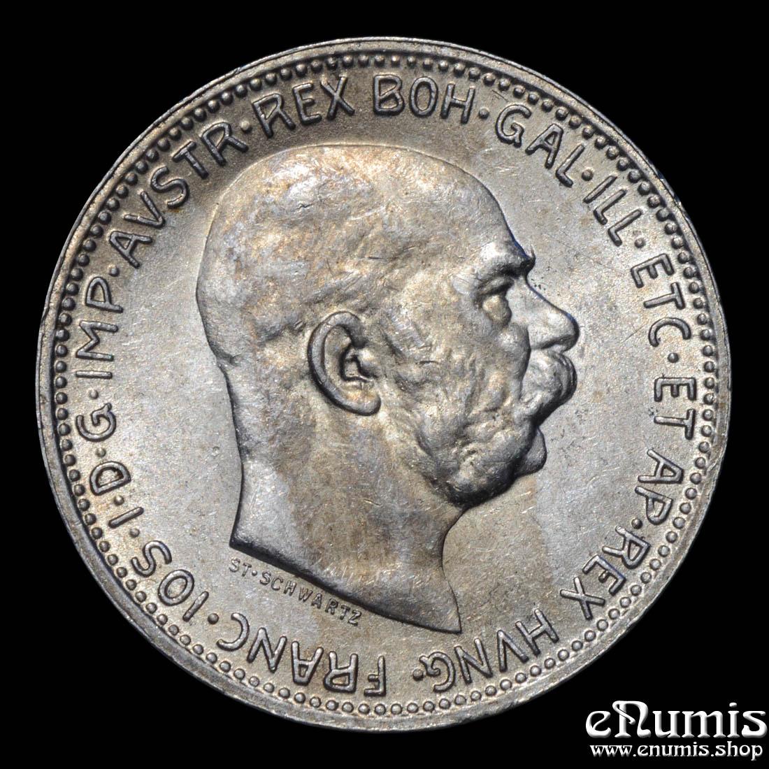 AUSTRIA, Franz Joseph I, 1 Corona 1915, UNC