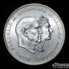 DENMARK, Frederick IX, 5 Kroner 1960, Silver Wedding Anniversary, UNC DENMARK, Frederick IX, 5 Kroner 1960, Silver Wedding Anniversary, UNC