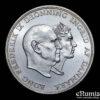 DENMARK, Frederick IX, 5 Kroner 1960, Silver Wedding Anniversary, UNC DENMARK, Frederick IX, 5 Kroner 1960, Silver Wedding Anniversary, UNC