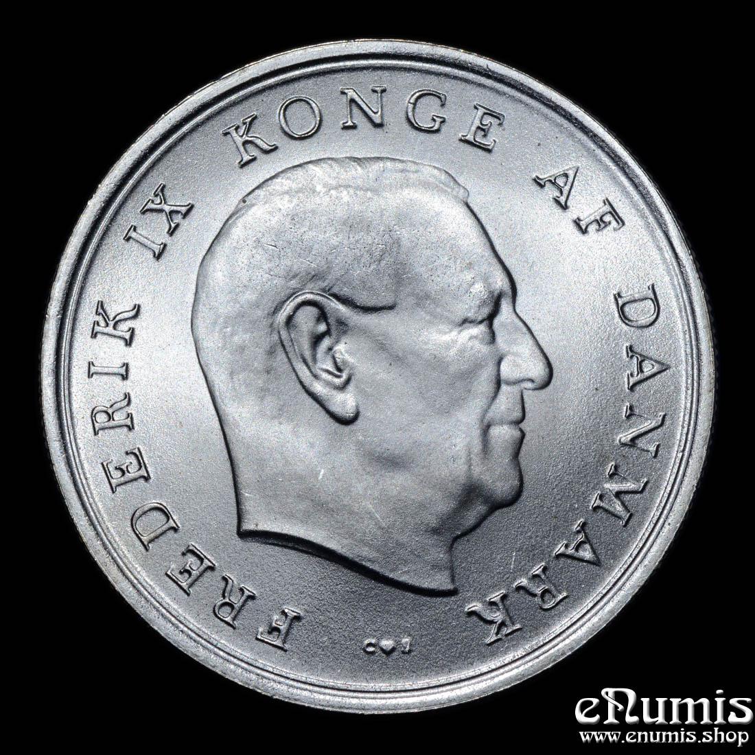 DENMARK, Frederick IX, 10 Kroner 1967, Wedding of Princess Margrethe, UNC
