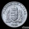 HUNGARY, 1 Pengo 1938, silver, UNC HUNGARY, 1 Pengo 1938, silver, UNC