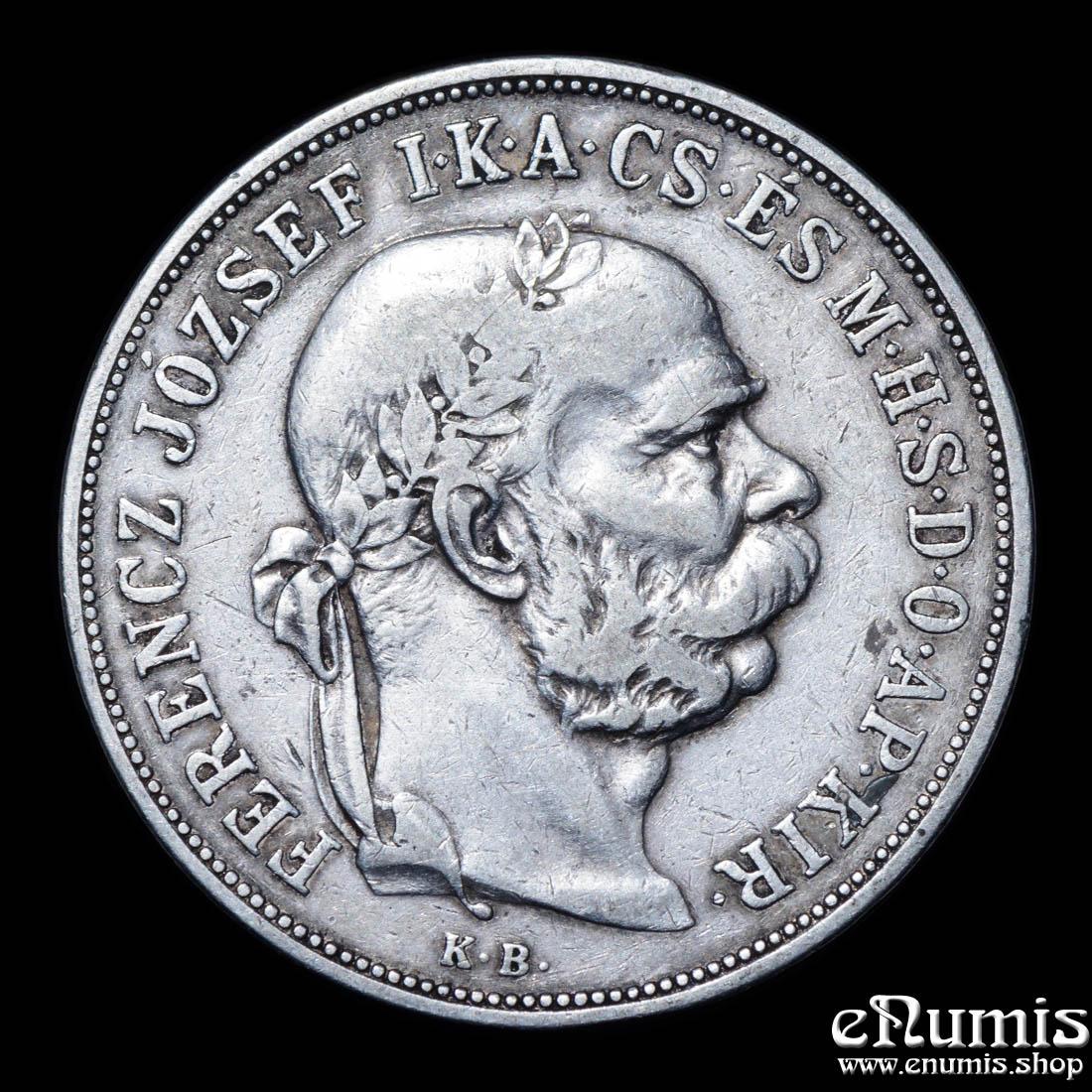 HUNGARY, Franz Joseph I, 5 Korona 1900, VF
