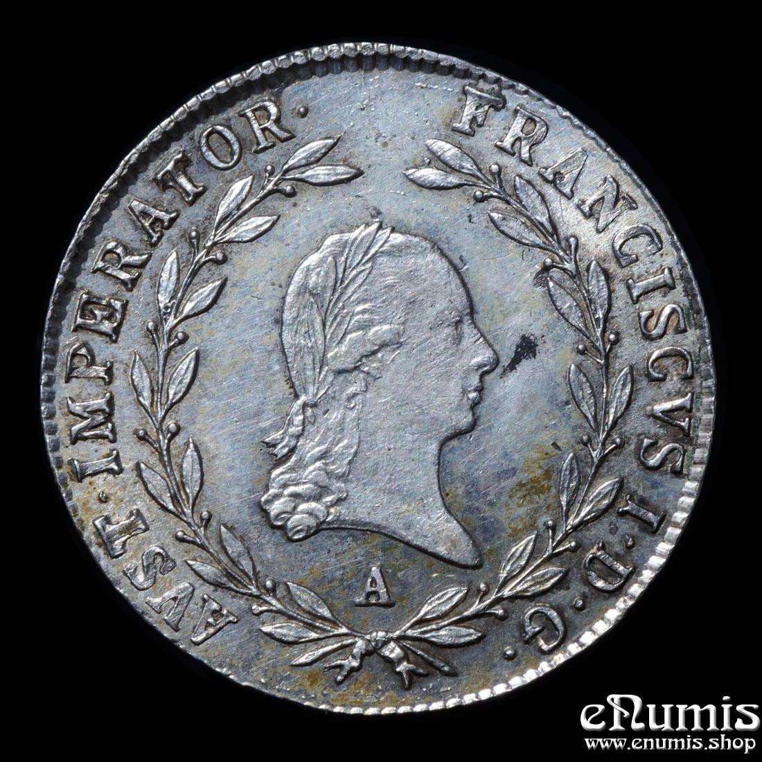 AUSTRIA, Franz I, 20 Kreuzer 1817 A, UNC