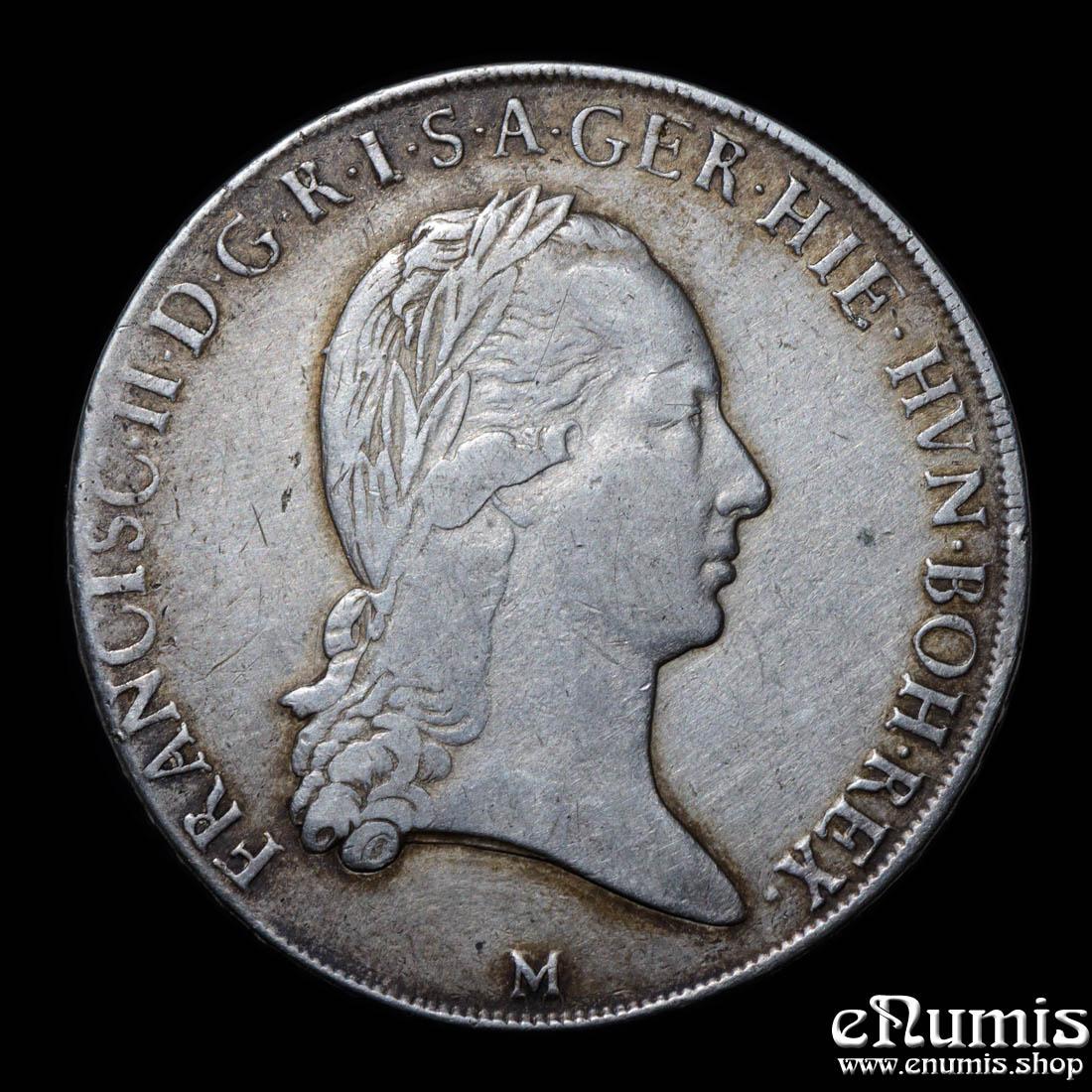 AUSTRIA, Franz II, Taler Crocione 1794 M, Milan, VF+
