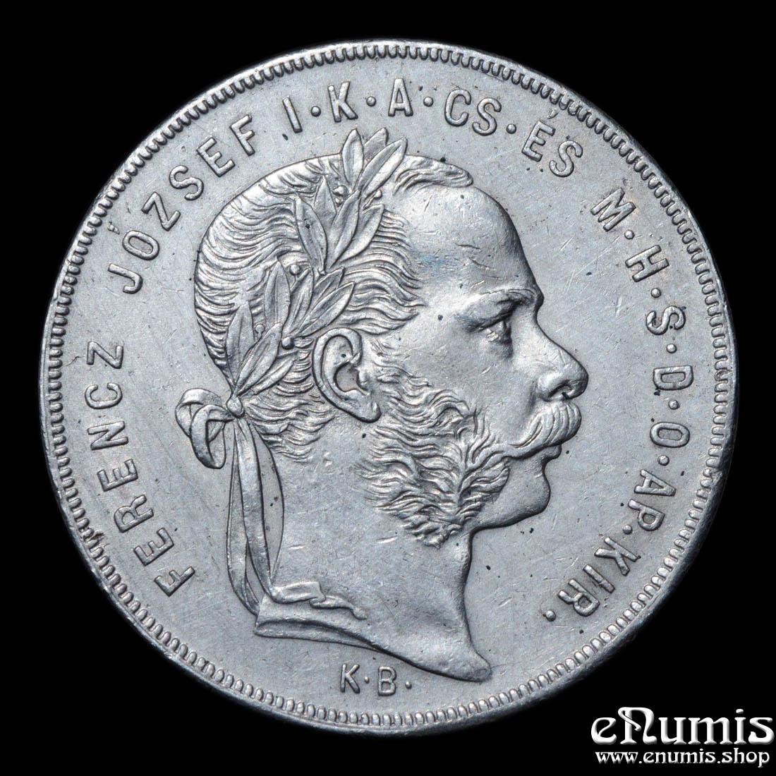 HUNGARY, Franz Joseph I, 1 Forint 1879, aUNC HUNGARY, Franz Joseph I, 1 Forint 1879, aUNC