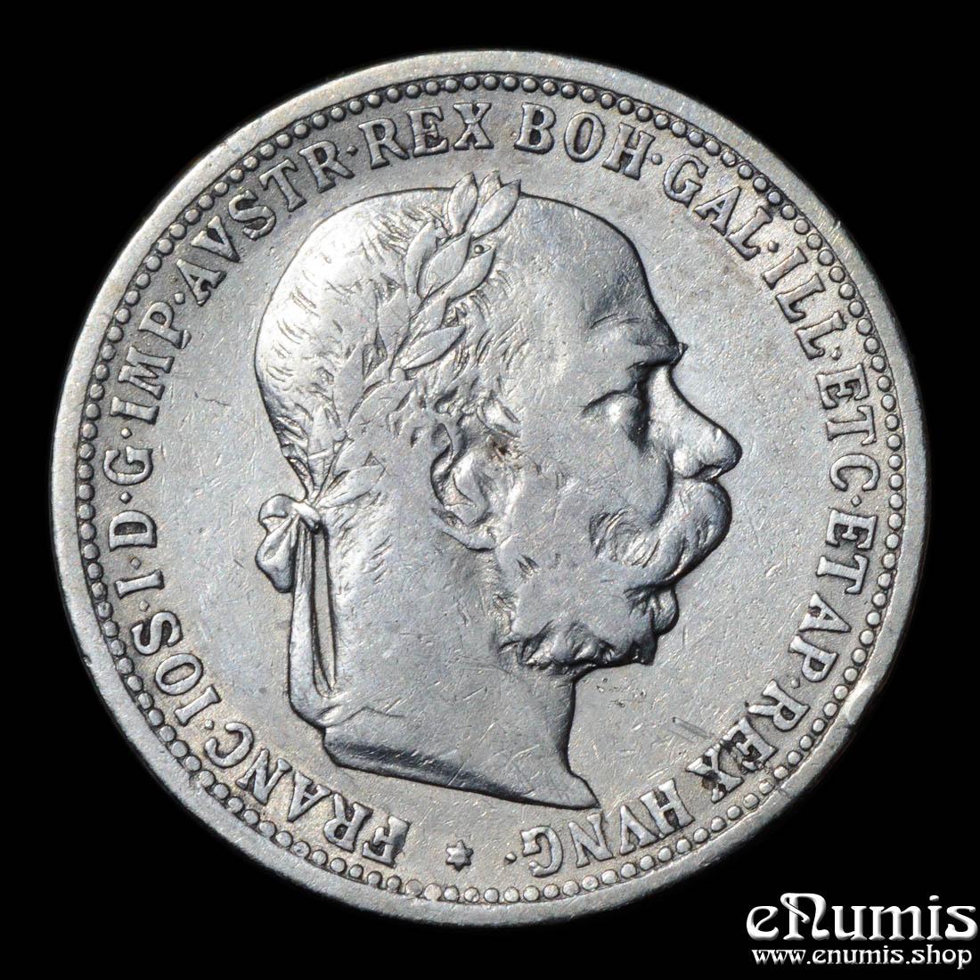 AUSTRIA, Franz Joseph I, 1 Corona 1899, VF/VF+