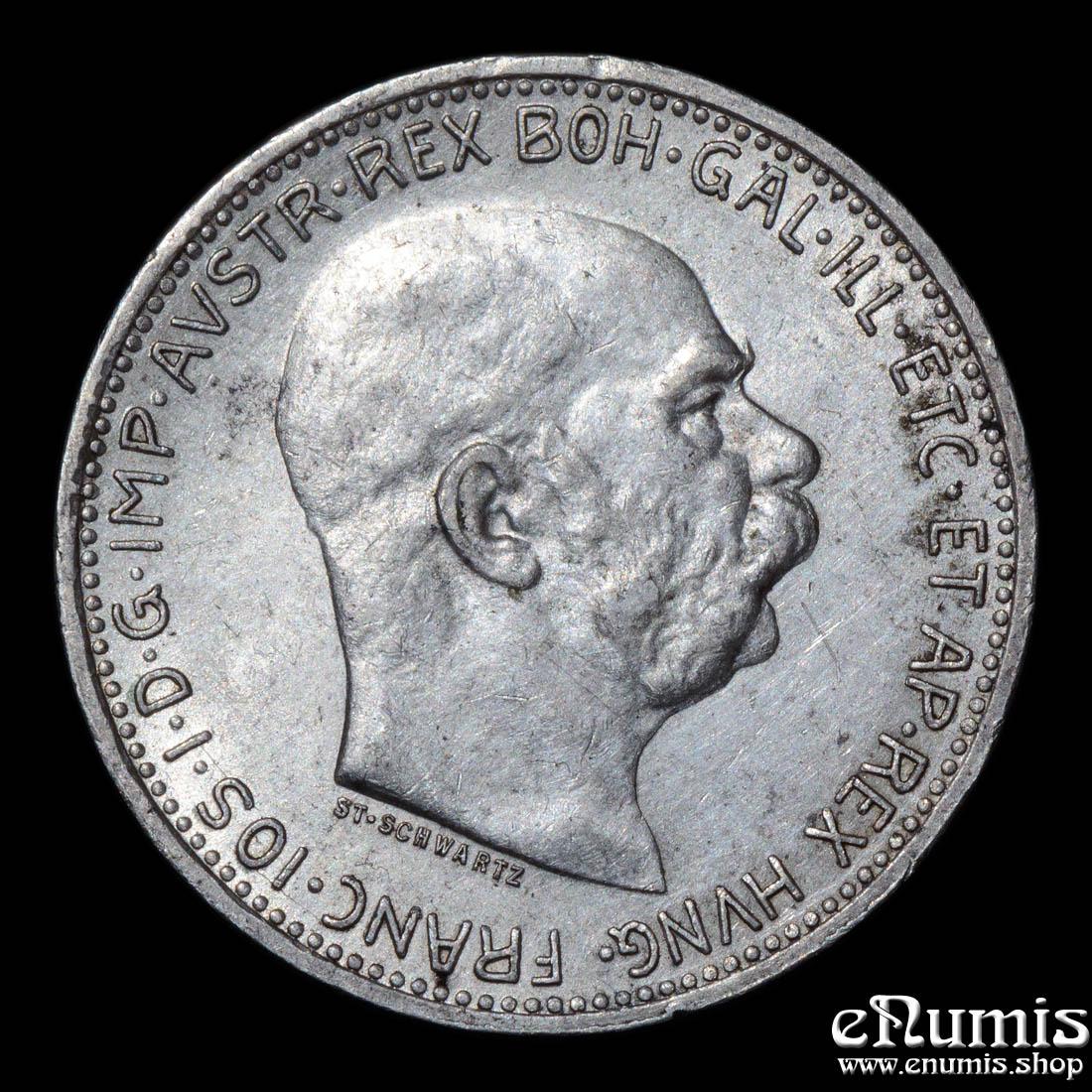 AUSTRIA, Franz Joseph I, 1 Corona 1914, aUNC/UNC