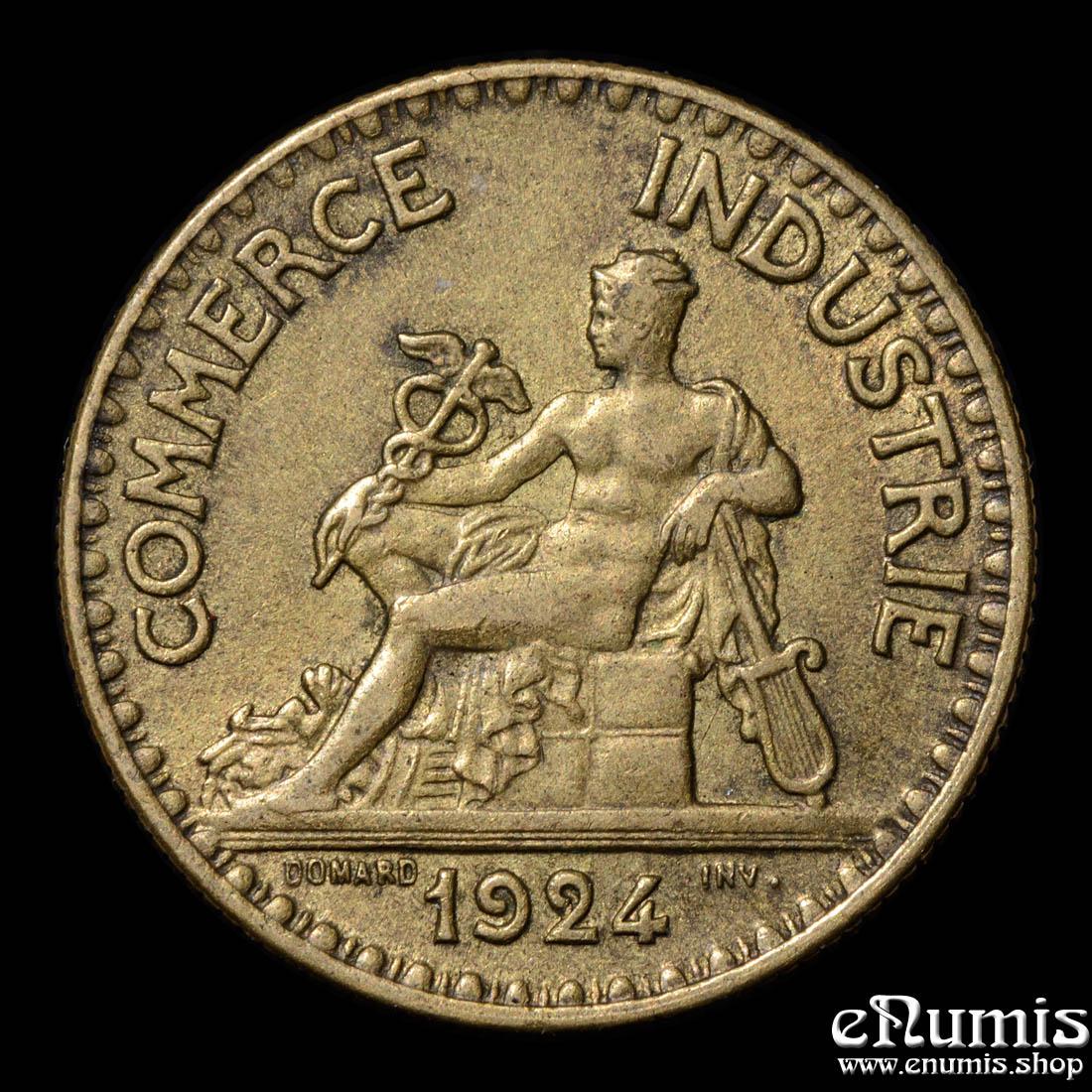 FRANCE, Third Republic, 2 Francs 1924, aUNC