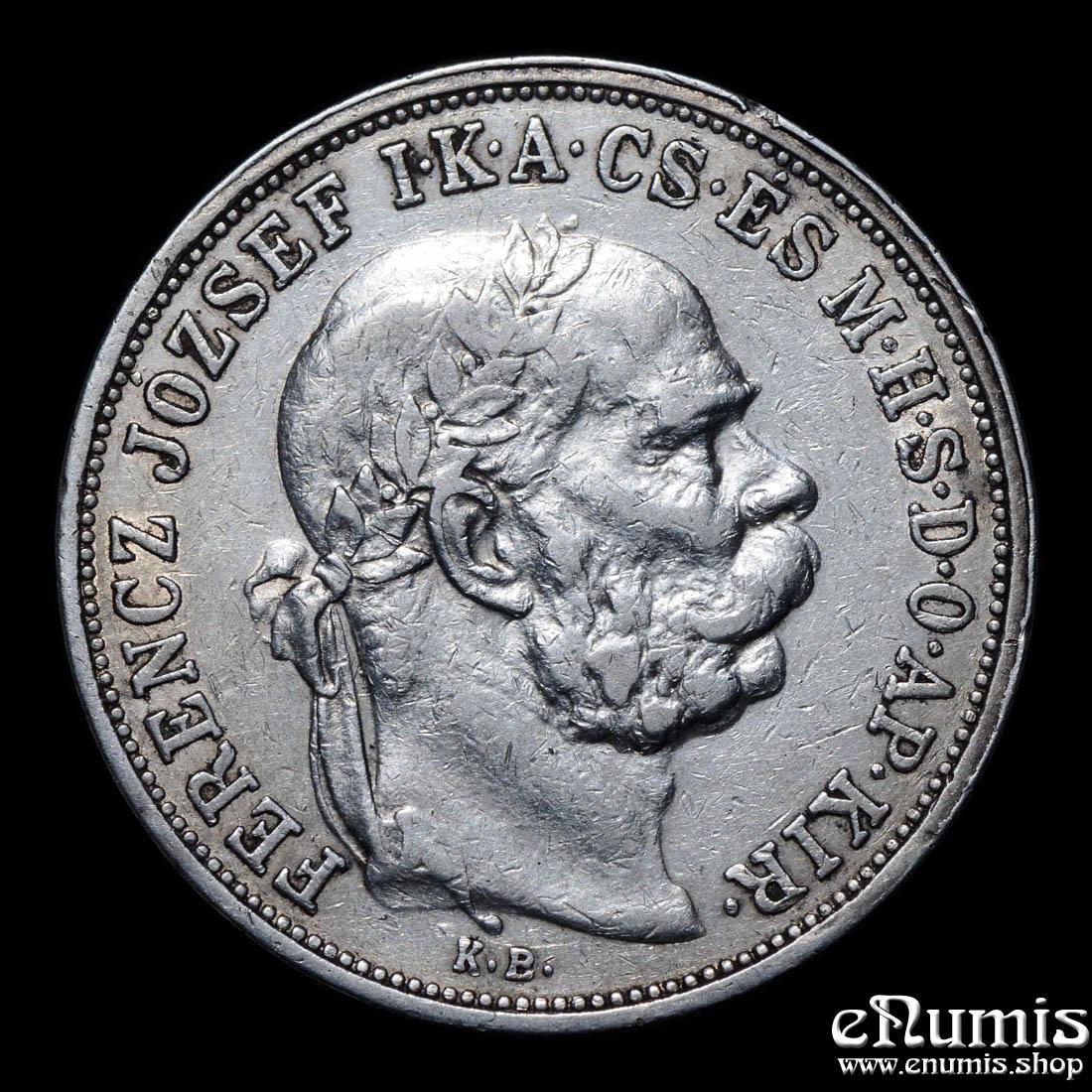 HUNGARY, Franz Joseph I, 5 Korona 1908, VF-XF HUNGARY, Franz Joseph I, 5 Korona 1908, VF-XF