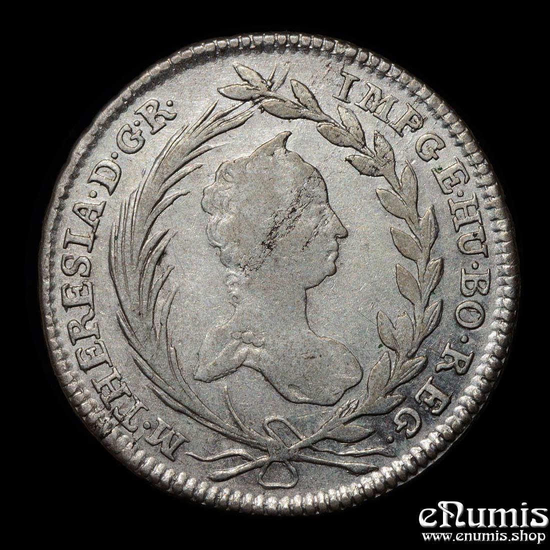 AUSTRIA, Maria Theresa, 20 Kreuzer 1757, Vienna, XF-UNC AUSTRIA, Maria Theresa, 20 Kreuzer 1757, Vienna, XF-UNC