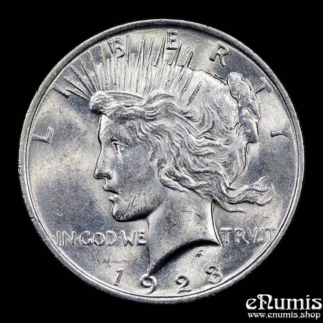 USA, $1 Peace Dollar 1923, Philadelphia, UNC