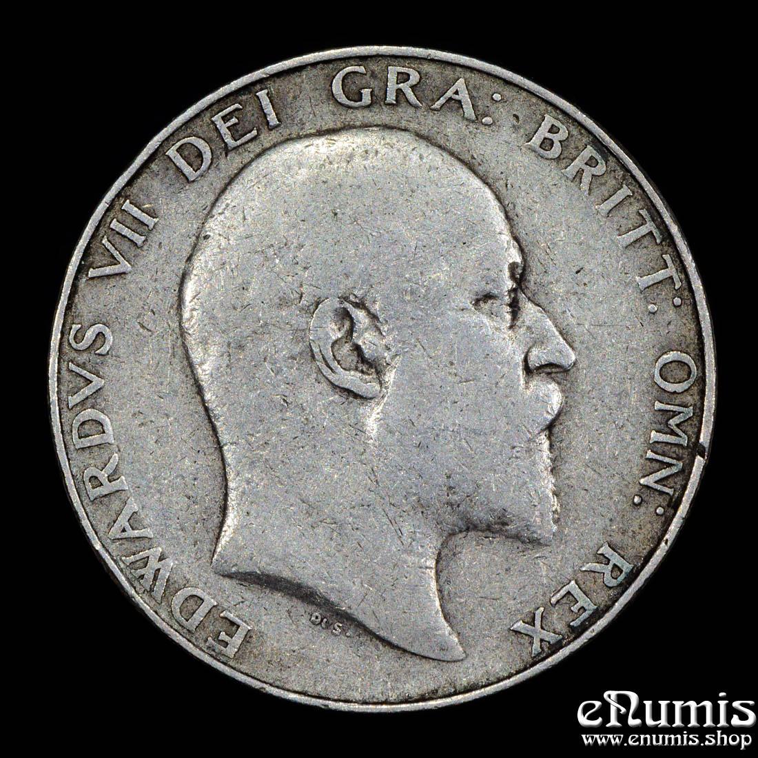 Great Britain, Edward VII, Halfcrown 1904, Rare!, Fine