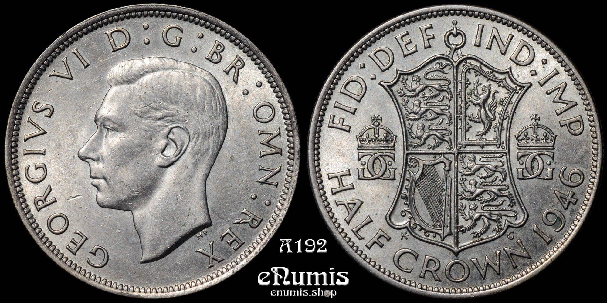 Great Britain, George VI, Halfcrown 1946, silver, aUNC