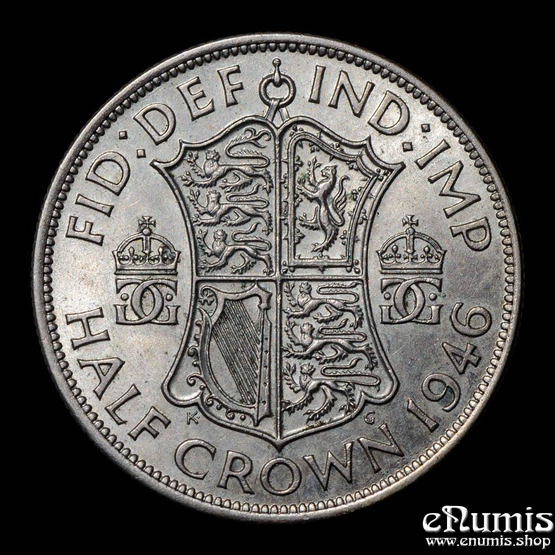 Great Britain, George VI, Halfcrown 1946, silver, aUNC