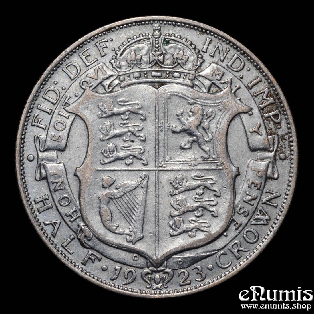 Great Britain, George V, Halfcrown 1923, VF/VF+ Great Britain, George V, Halfcrown 1923, VF/VF+
