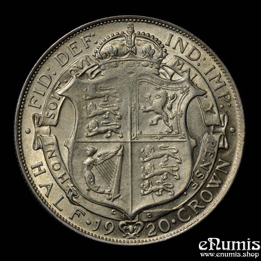 Great Britain, George V, Halfcrown 1920, 3+A, aUNC