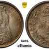 Great Britain, Victoria, Sixpence 1887, wreath type, PCGS MS 64 Great Britain, Victoria, Sixpence 1887, wreath type, PCGS MS 64