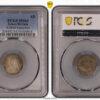 Great Britain, Victoria, Sixpence 1887, wreath type, PCGS MS 64 Great Britain, Victoria, Sixpence 1887, wreath type, PCGS MS 64