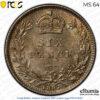 Great Britain, Victoria, Sixpence 1887, wreath type, PCGS MS 64 Great Britain, Victoria, Sixpence 1887, wreath type, PCGS MS 64
