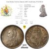 Great Britain, Victoria, Sixpence 1887, wreath type, PCGS MS 64 Great Britain, Victoria, Sixpence 1887, wreath type, PCGS MS 64